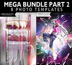 极品相片特效模板(第2部分,8个)：Mega Bundle Photo Templates Part 2